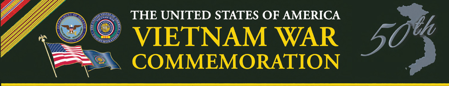 A header graphic that states: "The United States of America Vietnam War Commemoration." 